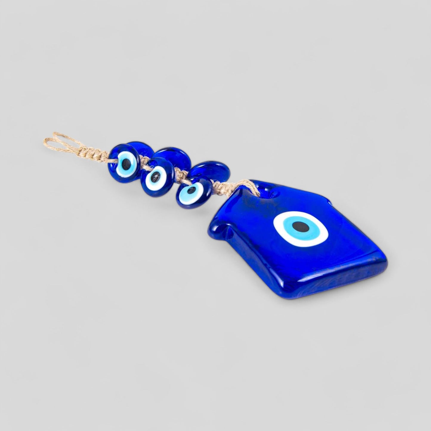 Mur suspendu Macrame Evil Eye Nazar Boncuk Mal De Ojo, Décoration intérieure de style Boho moderne - Amulette de maison avec 6 mauvais yeux, cadeau de pendaison de crémaillère