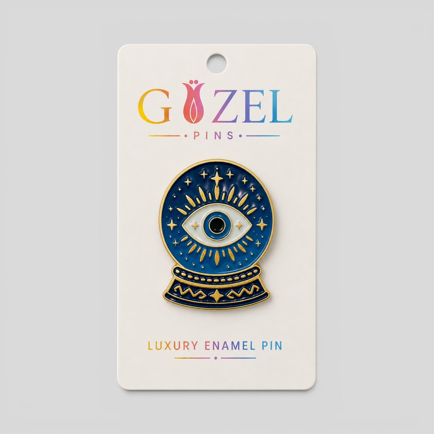 Evil Eye Crystal Ball Enamel Pin