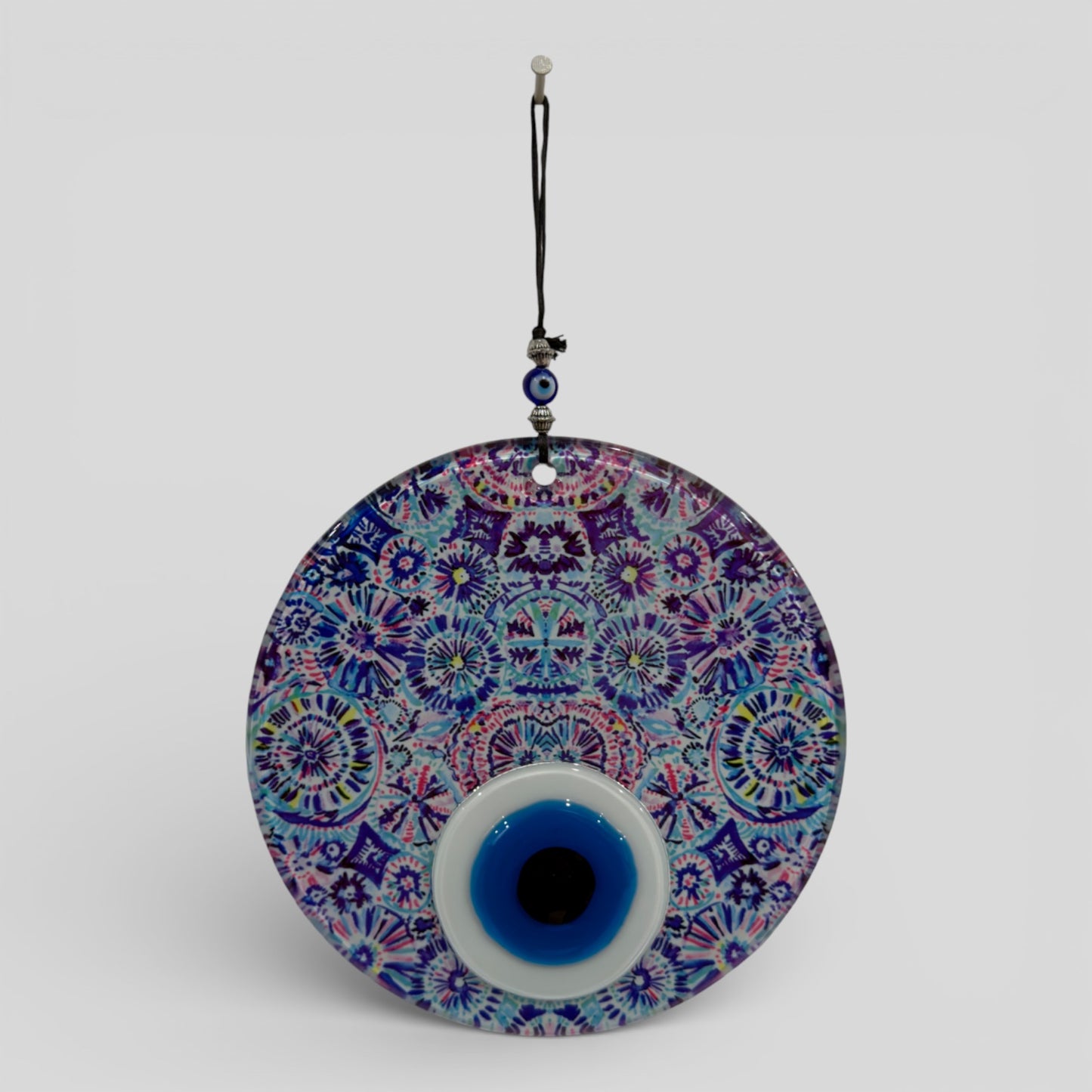 6" Fusion Glass Evil Eye - Kaleidoscope