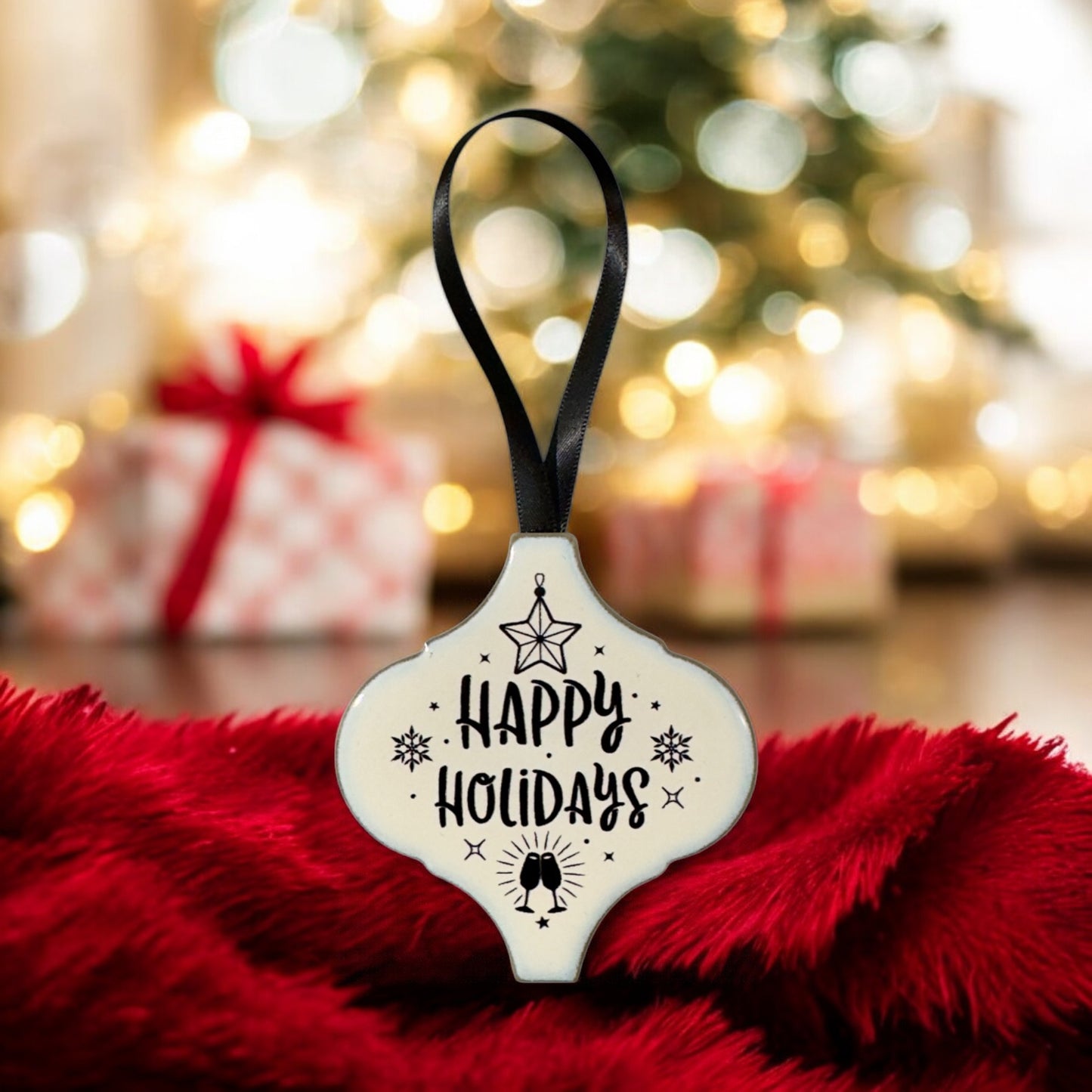 Ornements de Noël sur le thème du mauvais œil bleu et or - 3 styles ! - 3 pièces, 6 pièces, 9 pièces, 12 pièces - Expédition rapide !