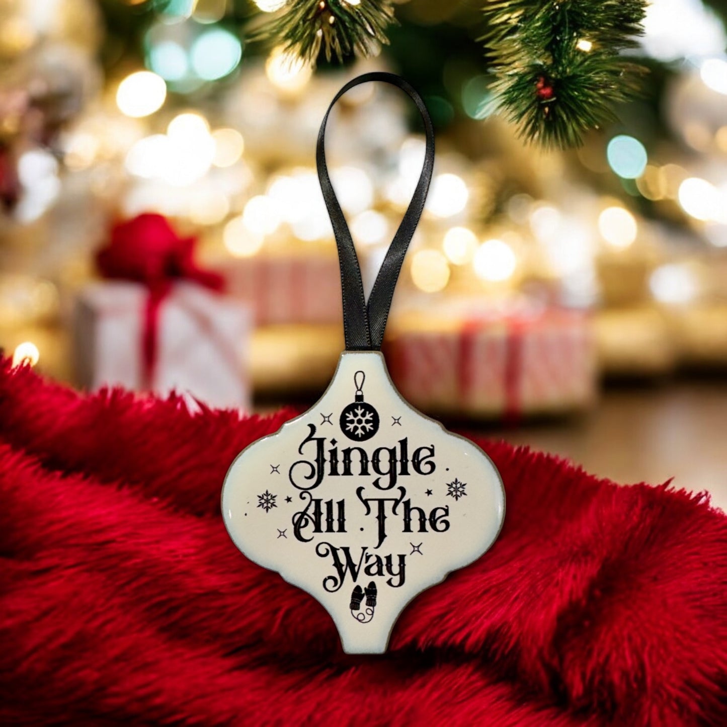 Arabesque Christmas Ornament - Jingle All The Way