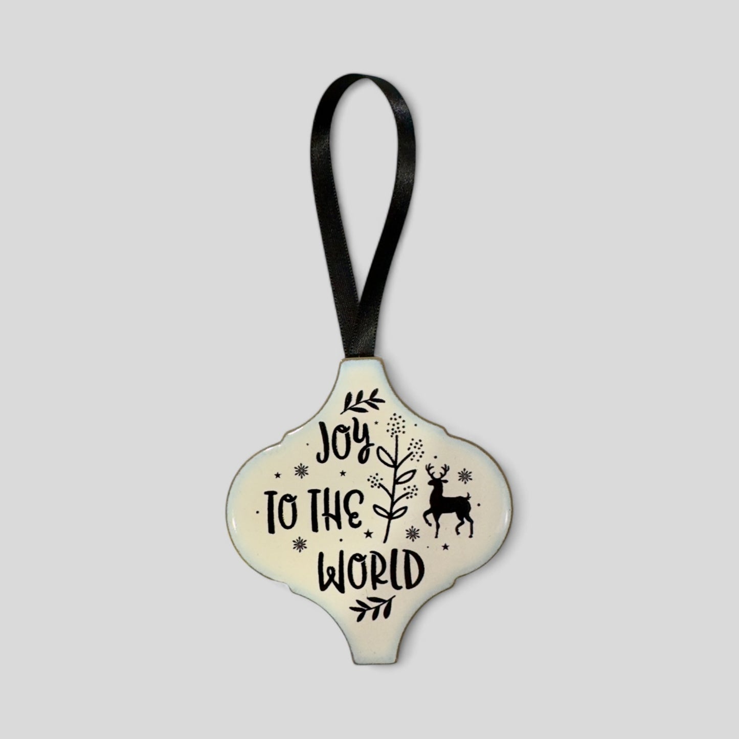 Arabesque Christmas Ornament - Joy To The World