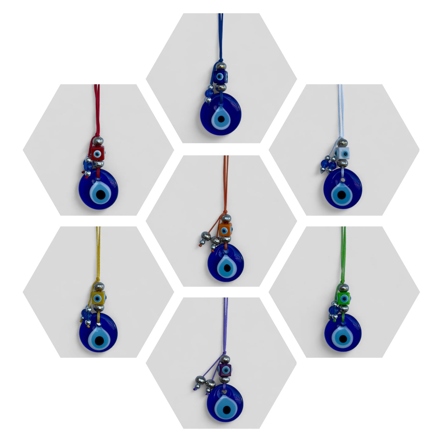 Pared en forma de corazón colgante mal de ojo Nazar Boncuk Mal De Ojo, decoración moderna del hogar estilo boho, regalo turco, día de San Valentín - ¡Envío rápido!