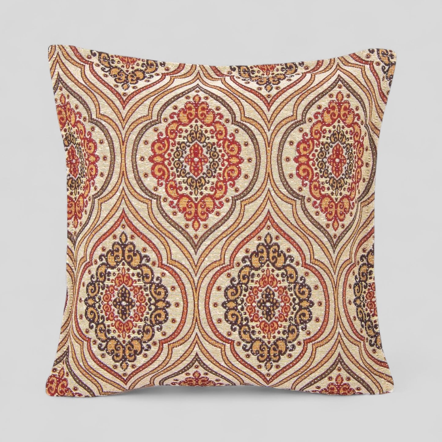 18" Turkish Square Pillow Cover - Arch Medallion
