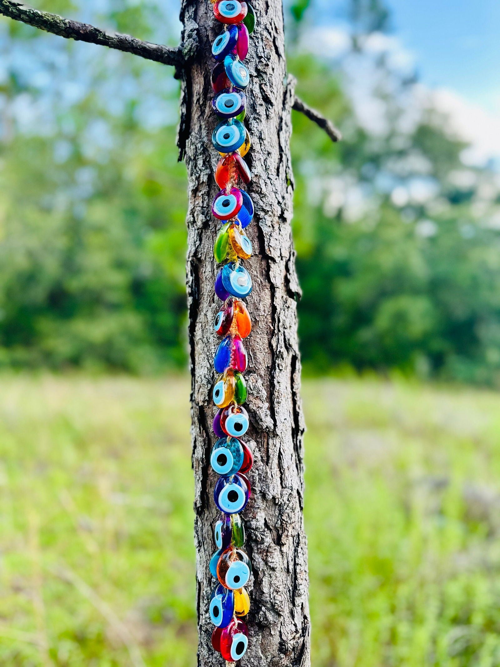 41 pieces Macrame Wall Hanging Multicolor Evil Eye Wall Decor, Wall Ornaments, Home Gift, House Protection, Good Luck, Evil Eye Beads, Charm - Guzel Handcrafts - #tag1# - #tag2# - #tag3# - #tag4#