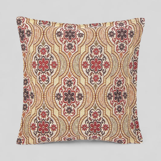 18" Turkish Square Pillow Cover - Arch Floral