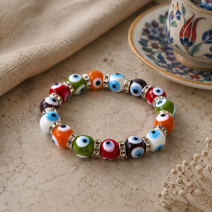 Collar con colgante de mal de ojo | Protección contra el mal de ojo | Collar con dije de mal de ojo | Collar de buena suerte para amigos o familiares | Collar Nazar Boncuk