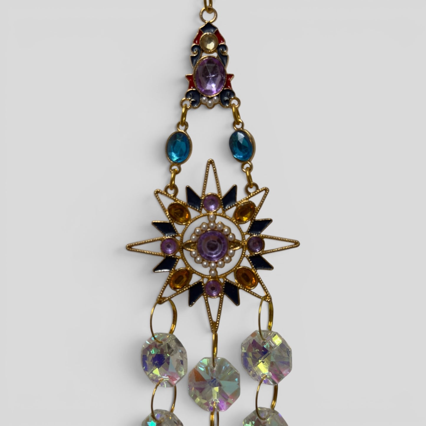 Sunburst Crystal Suncatcher