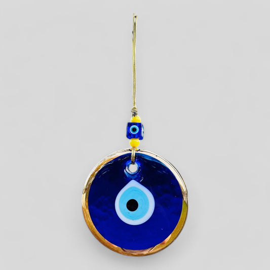 Gold Gilded Wall Hanging Evil Eye Nazar Boncuk Mal De Ojo, Modern Boho Style Home Decor