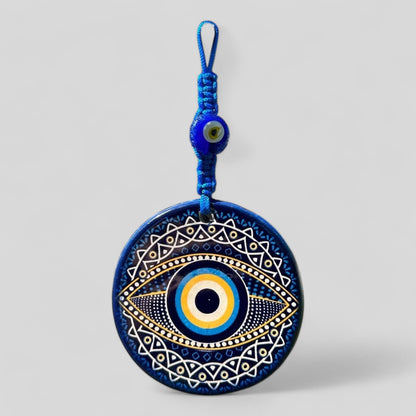 Pared colgante cerámica mal de ojo Nazar Boncuk Mal De Ojo, decoración moderna del hogar estilo Boho - Burst Mandala - ¡Envío rápido!