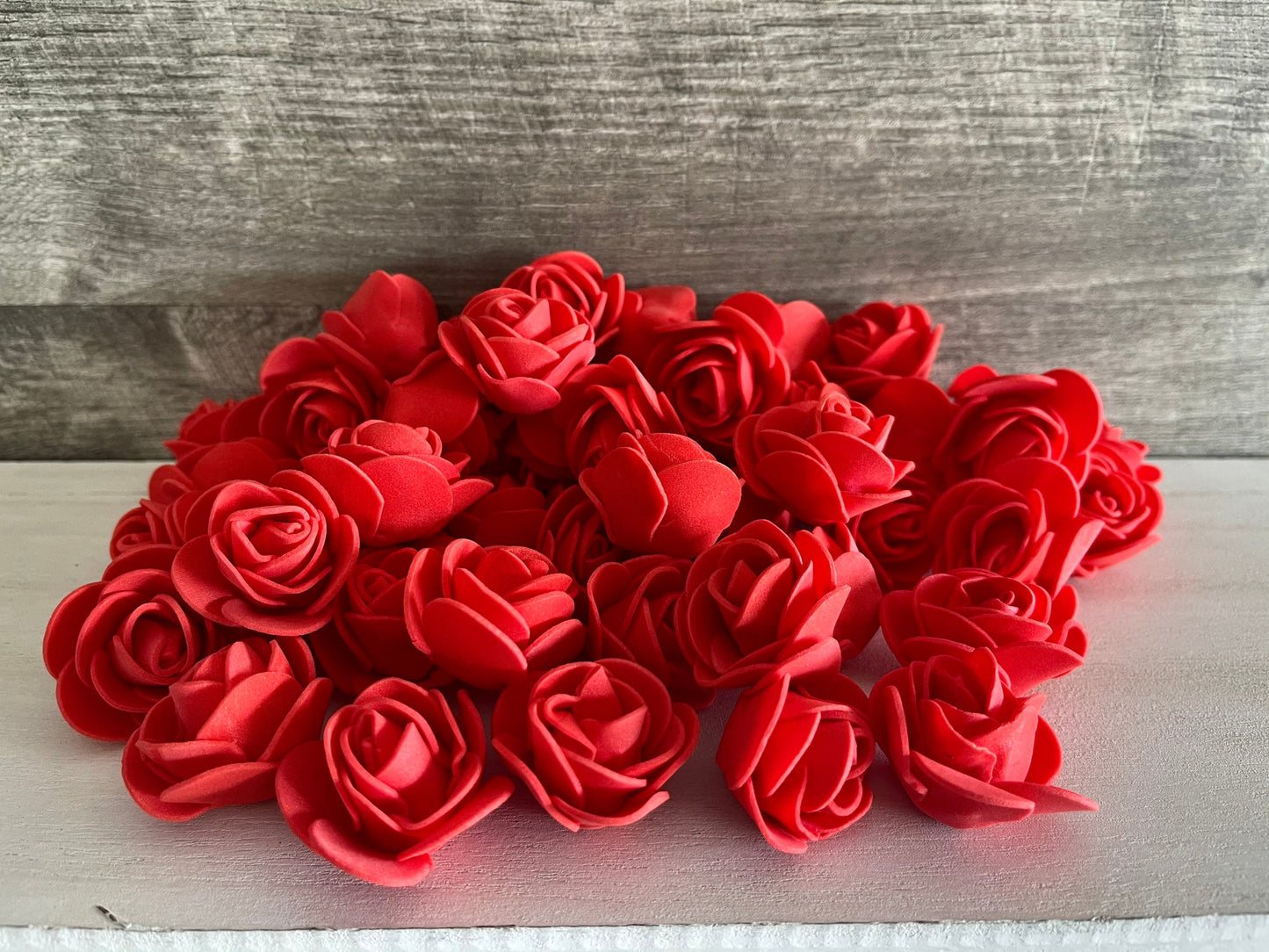 100 Pieces — 3cm Bulk Wholesale Foam Flowers for Crafts, Wedding, Shadowboxes, Gifts — Multiple Colors — Same Day Shipping